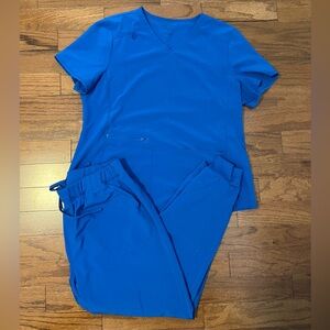 Allura by Cherokee scrubs- royal blue XL